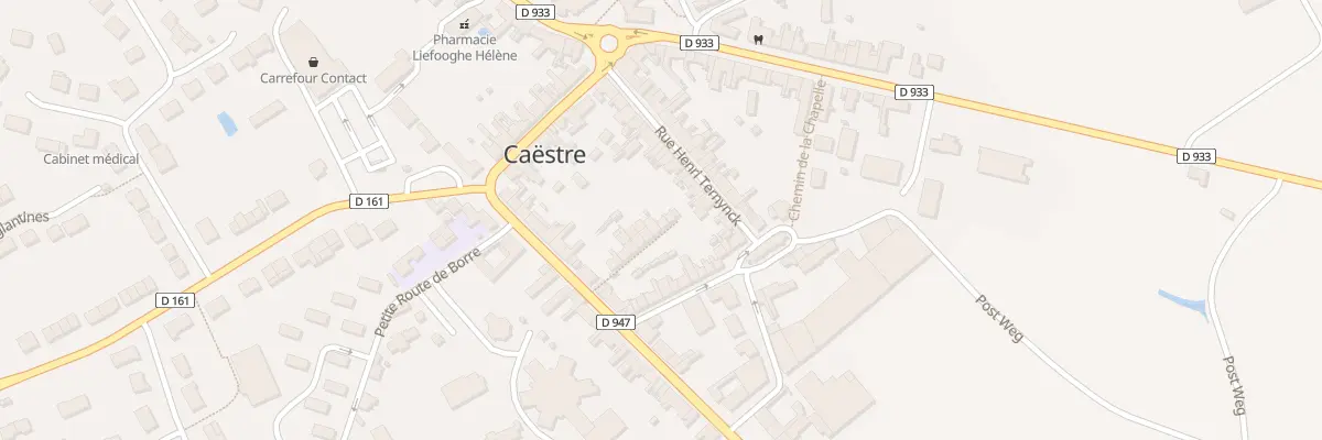 Plan du 7 Casr des Douanes à Caëstre