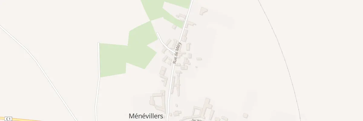 Plan du 12 Rue de Méry à Ménévillers