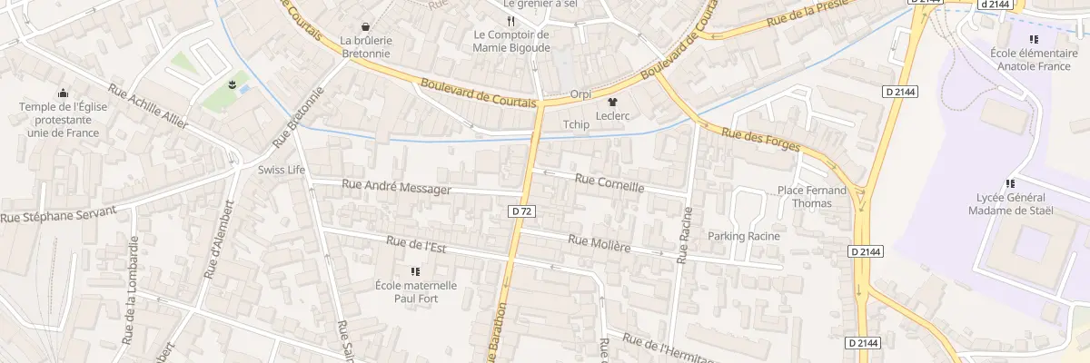 Plan du 2 Rue Corneille à Montluçon