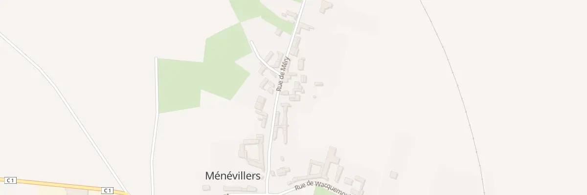 Plan du 10 Rue de Méry à Ménévillers