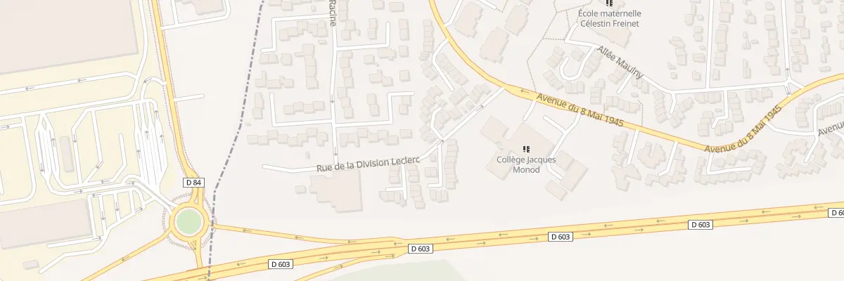 Plan du 3 Rue du Maréchal Koenig à Villeparisis