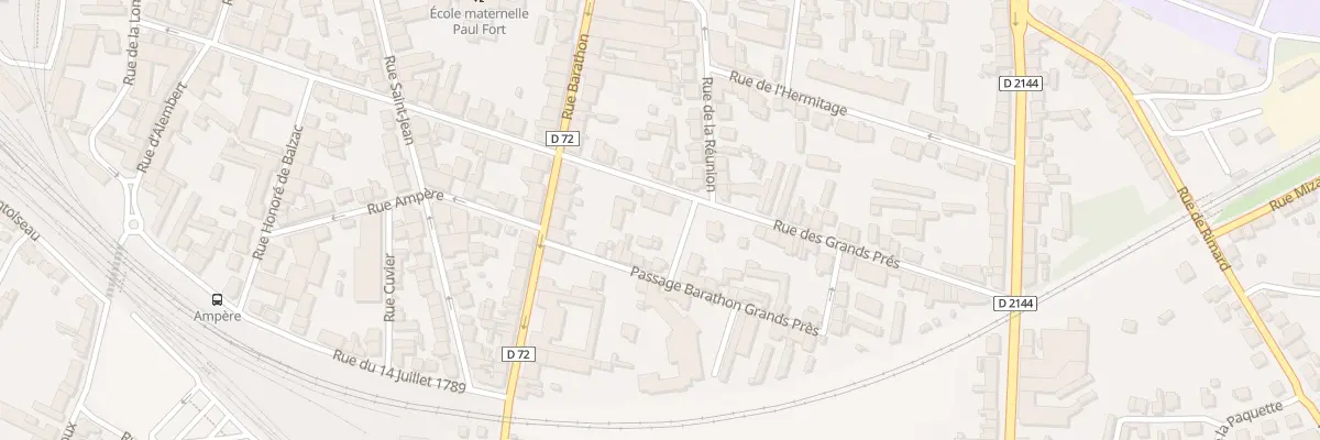 Plan du 46 Rue des Grands Prés à Montluçon