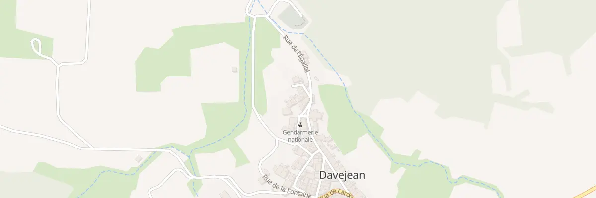 Plan du 2 Le Bourg à Davejean