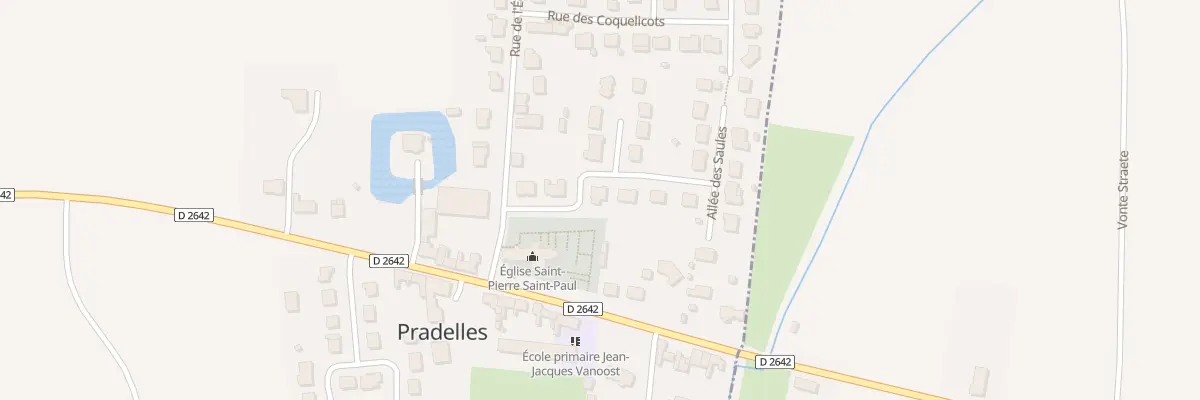 Plan du 26 Rue Jerome Debreu à Pradelles