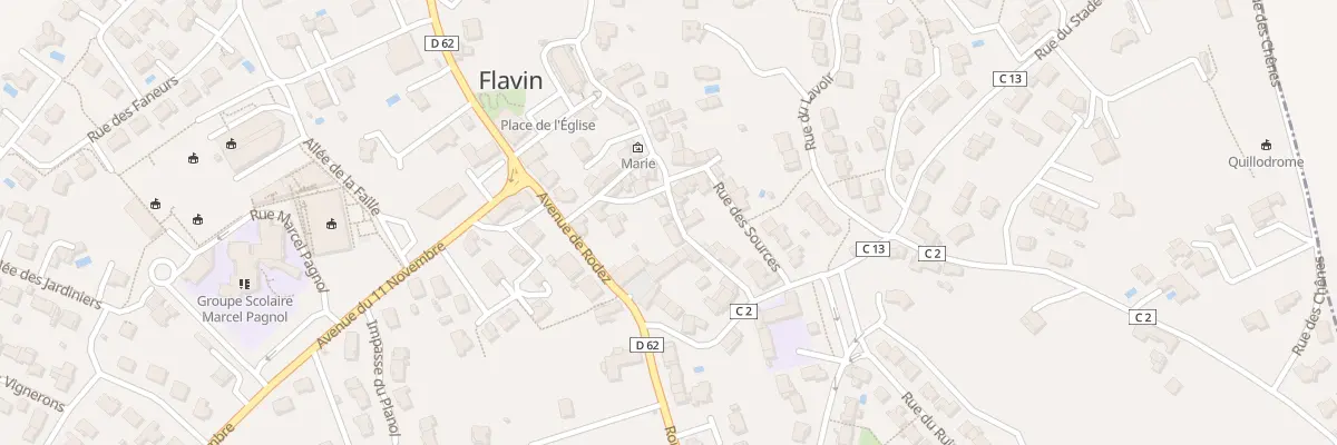Plan du 6 Rue du Couvent à Flavin