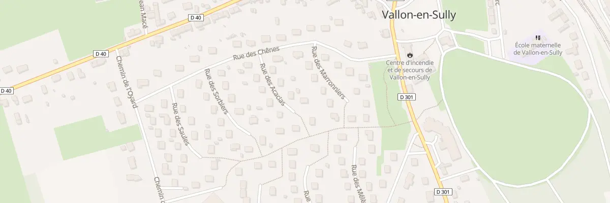 Plan du 98 Rue des Acacias à Vallon-en-Sully