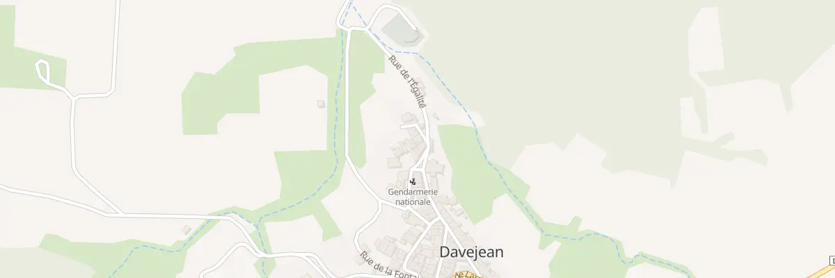 Plan du 10 Rue du Chateau à Davejean