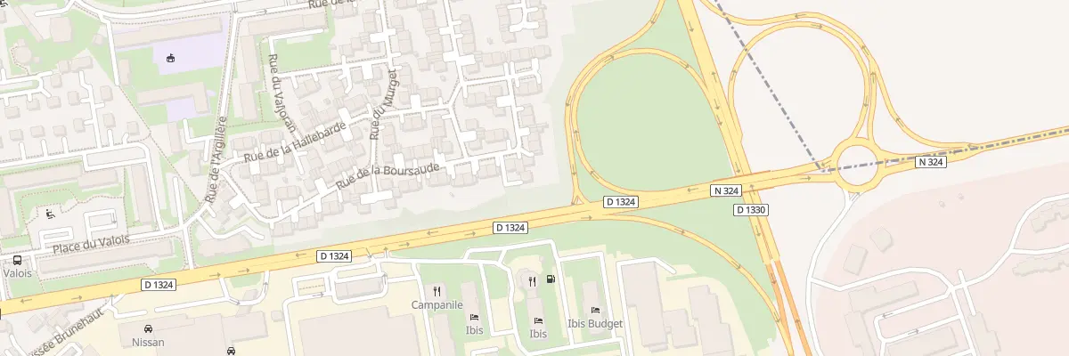 Plan du 44 Rue de la Boursaude à Senlis
