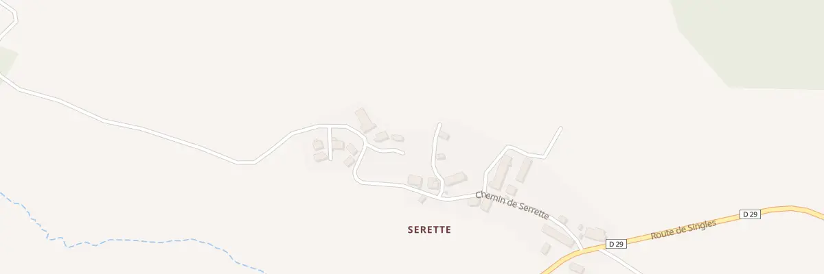 Plan du 5446 Serrette à Tauves