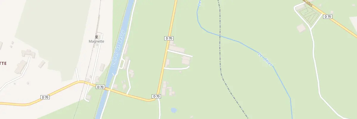 Plan du 10 Magnette à Reugny