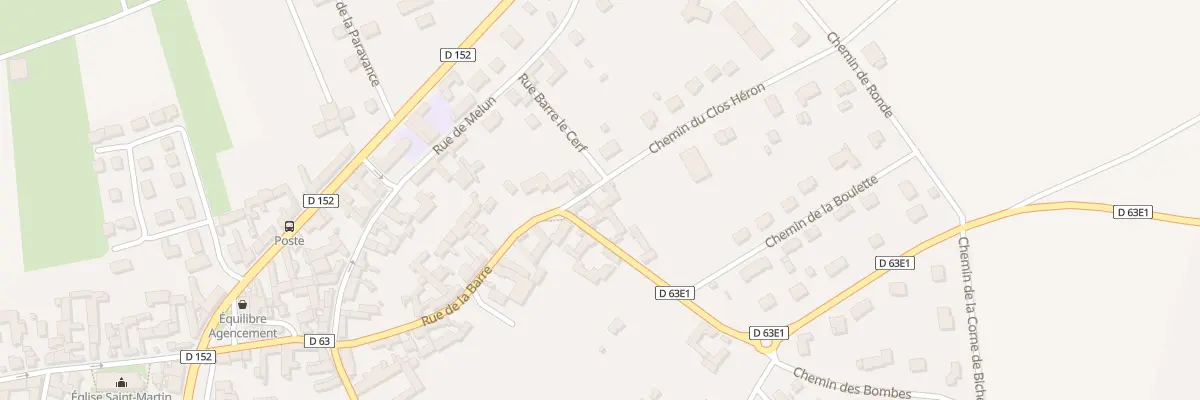 Plan du 20B Rue de la Barre à Ury