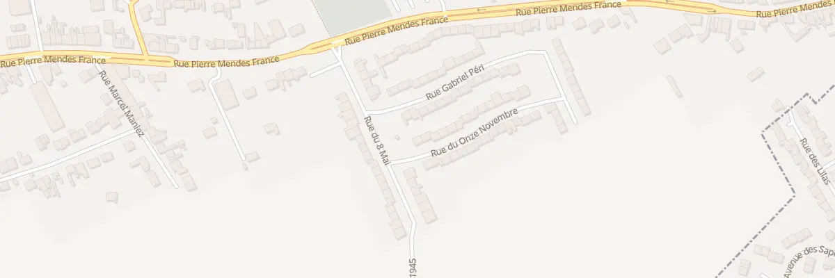 Plan du 2 Rue du 11 Novembre à Vendin-lès-Béthune
