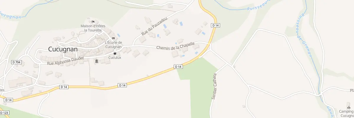 Plan du 20 Che de la Chapelle à Cucugnan
