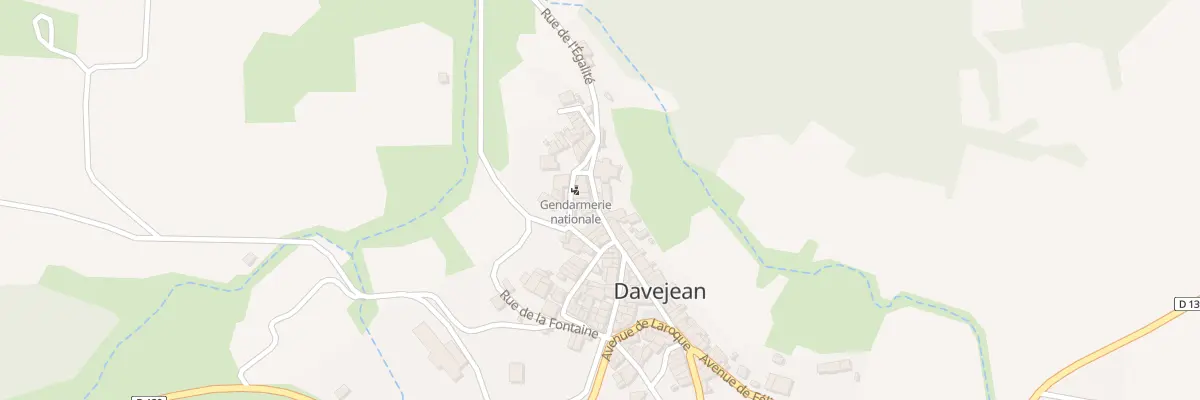 Plan du 3 Rue de la Poste à Davejean