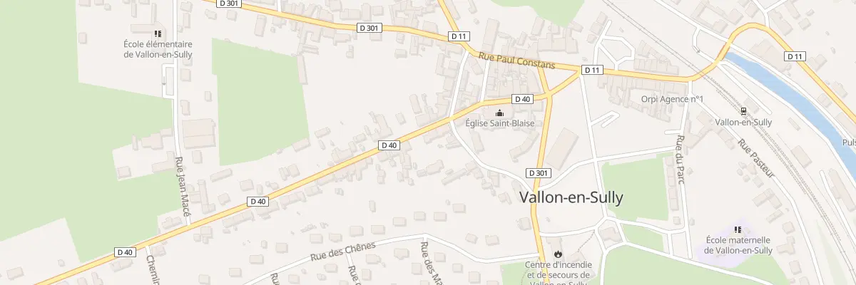 Plan du 3 Rue des Trois Freres Pasquier à Vallon-en-Sully