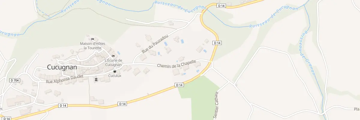 Plan du 9 Che de la Chapelle à Cucugnan
