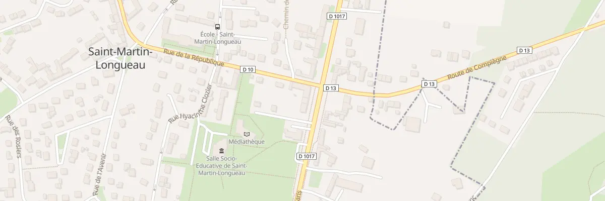 Plan du 3 Rue de Paris à Saint-Martin-Longueau