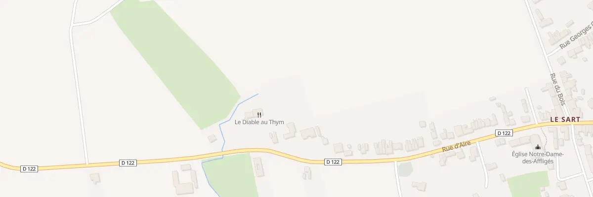 Plan du 250 Rue d’Aire à Merville