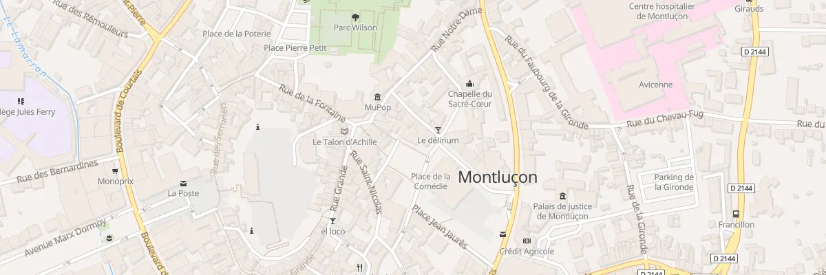 Plan du 9 Rue Brun Maurice à Montluçon