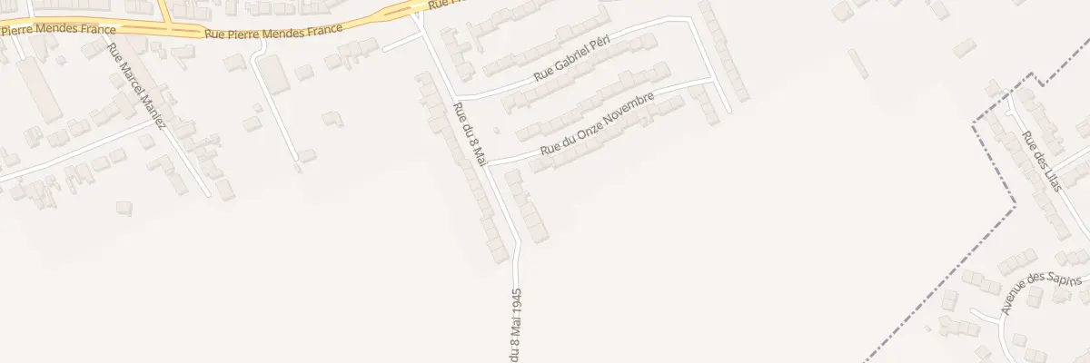 Plan du 1 Rue du 11 Novembre à Vendin-lès-Béthune
