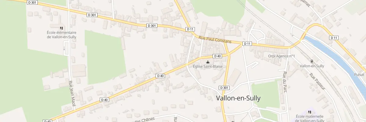 Plan du 2 Rue des Trois Freres Pasquier à Vallon-en-Sully
