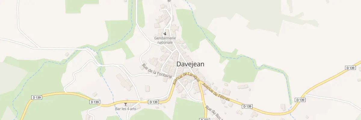 Plan du 1 Rue des Fleurs à Davejean