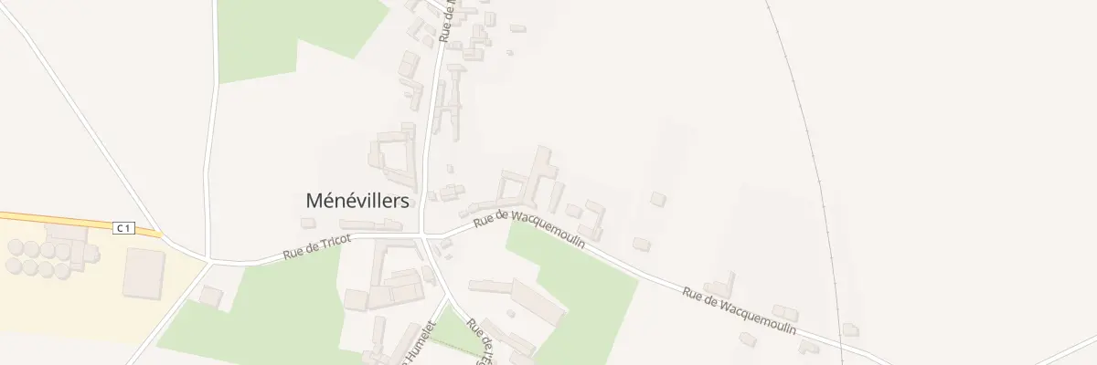 Plan du 7 Rue de Wacquemoulin à Ménévillers