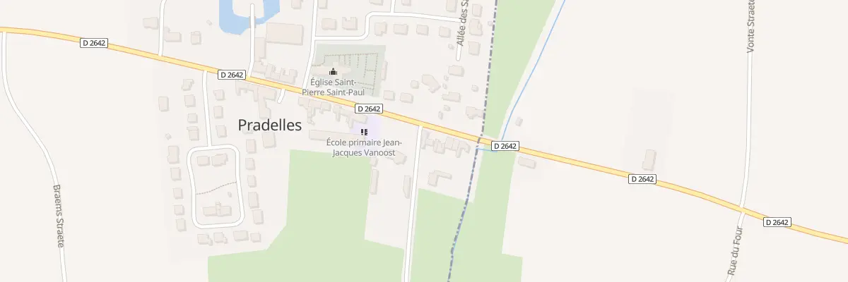 Plan du 804 Rue Nationale à Pradelles