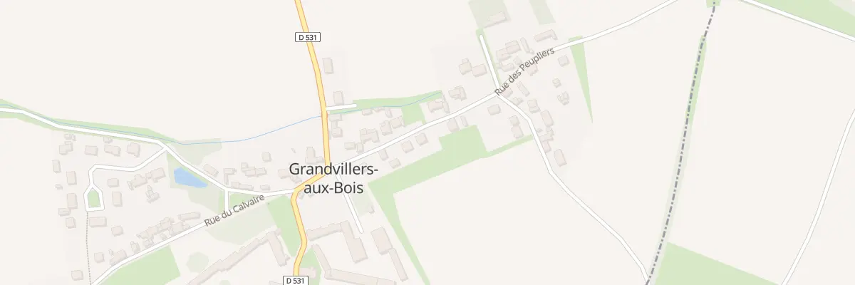 Plan du 7 Rue des Peupliers à Grandvillers-aux-Bois