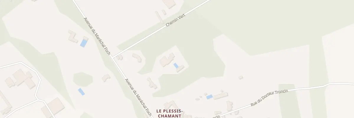 Plan du 28 Av du Mal Foch à Chamant