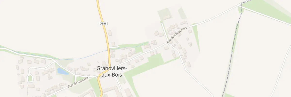 Plan du 8 Rue des Peupliers à Grandvillers-aux-Bois