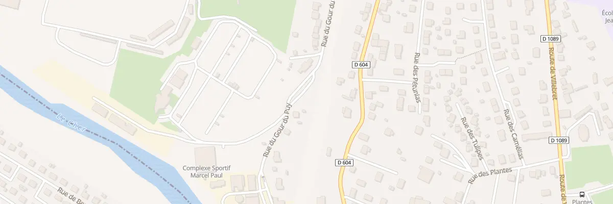 Plan du 17 Rue du Gour du Puy à Montluçon