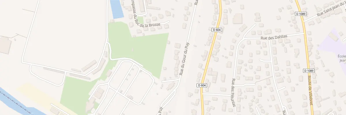 Plan du 64 Rue du Gour du Puy à Montluçon