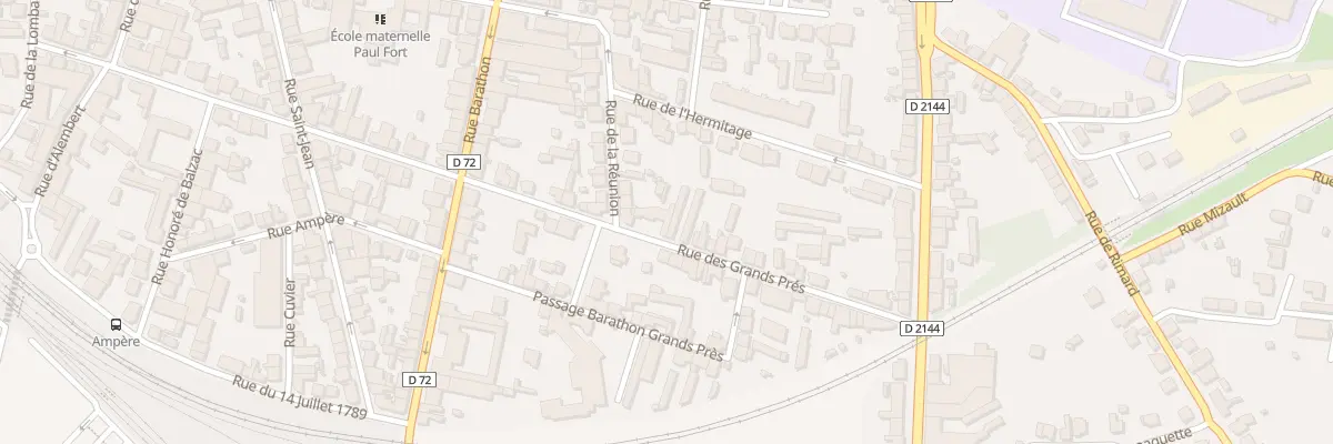 Plan du 71B Rue des Grands Prés à Montluçon