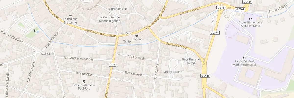 Plan du 15 Rue Corneille à Montluçon