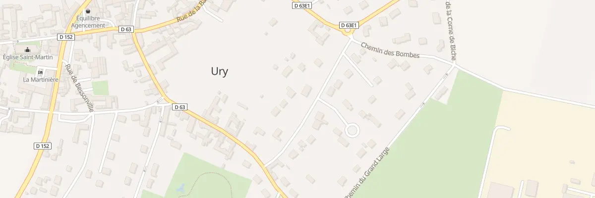 Plan du 11 Che des Postes à Ury