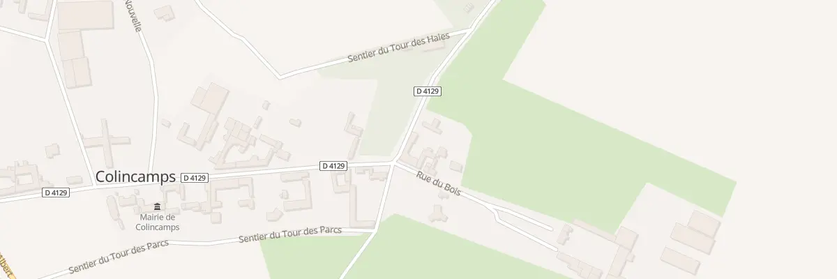 Plan du 34 Rue du Bois à Colincamps
