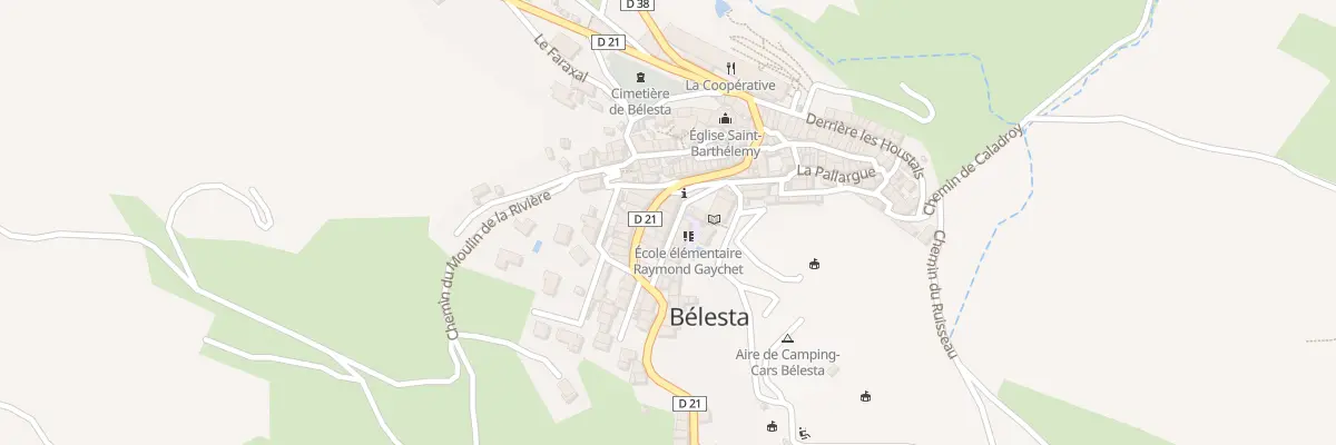 Plan du 20 Rte Principale à Bélesta