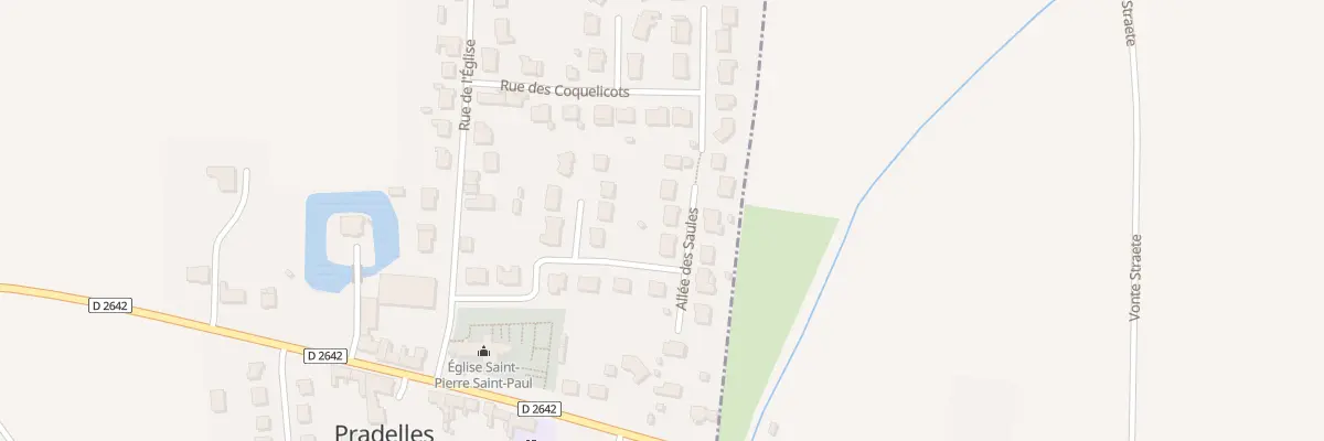 Plan du 38 All Saules à Pradelles