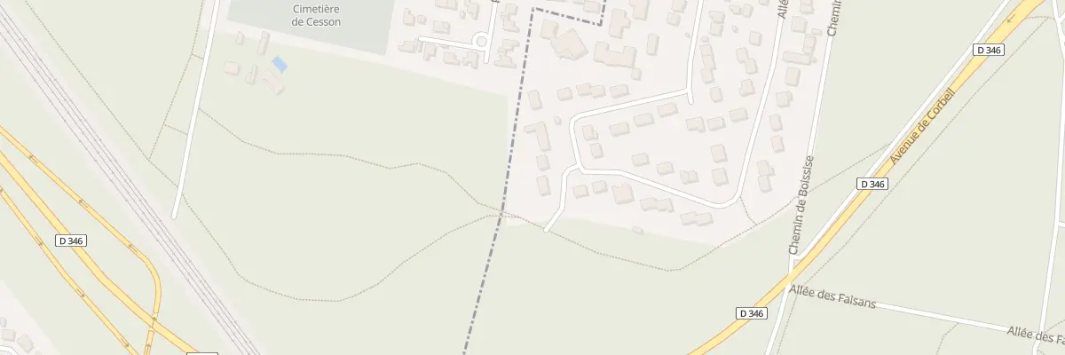 Plan du 10 All de la Faisanderie à Vert-Saint-Denis