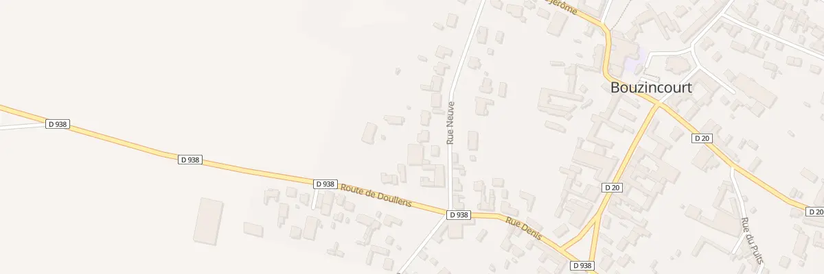 Plan du 85 Rue Neuve à Bouzincourt