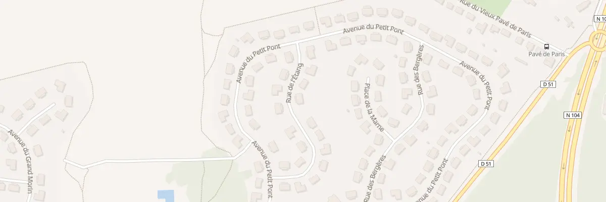 Plan du 7 Rue de l’Etang à Lésigny
