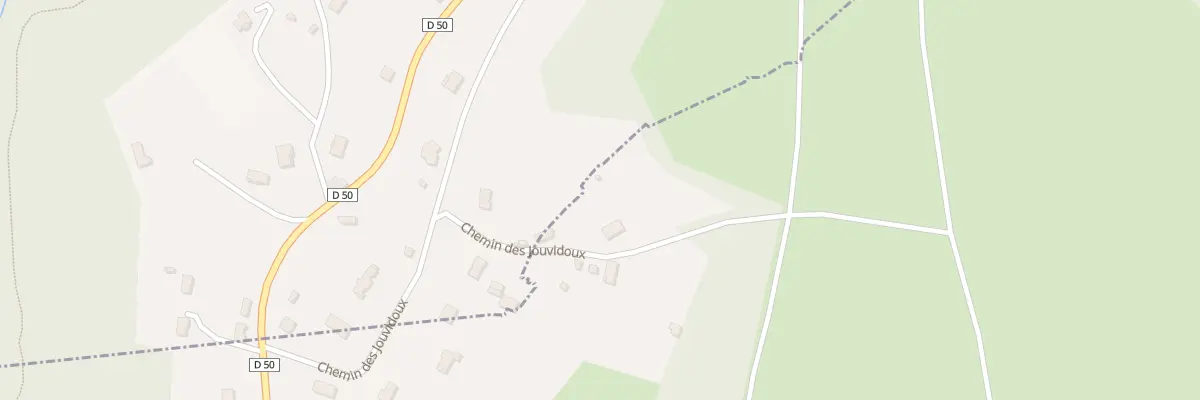 Plan du 387 Che des Jouvidoux à Villebret