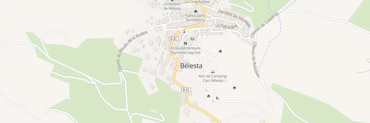 Plan du 6 Rte Principale à Bélesta