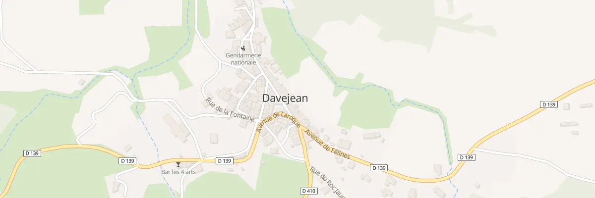 Plan du 1 Pl de l’Ayral à Davejean