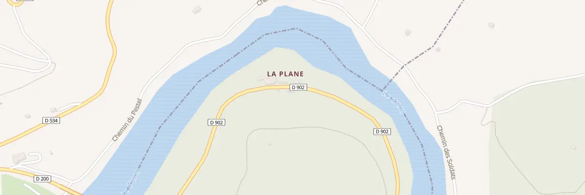 Plan du 5092 La Plane à Montclar