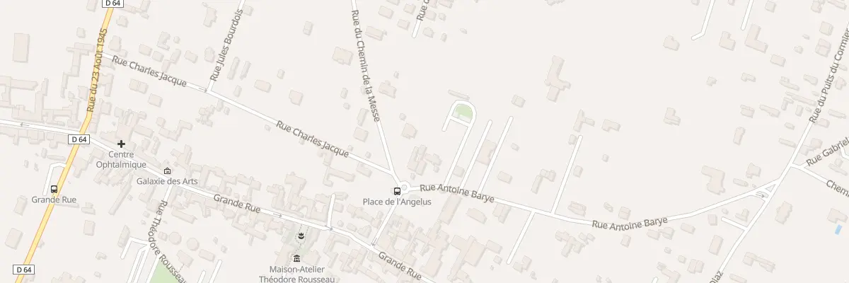 Plan du 4 Pl de l’Angélus à Barbizon