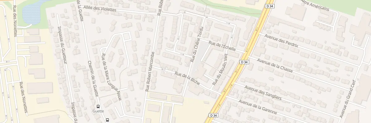 Plan du 1 Rue du Chêne Tordu à Chelles