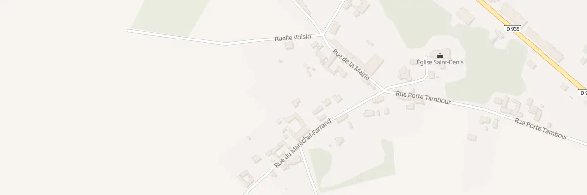 Plan du 6 Rue du Marechal Ferrand à Assainvillers