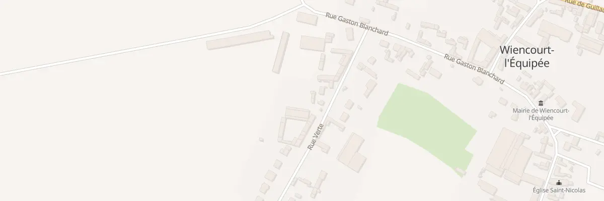 Plan du 12 Rue Verte à Wiencourt-l’Équipée